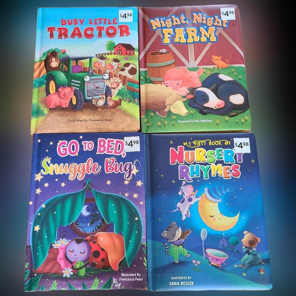 New! 4 kids board books